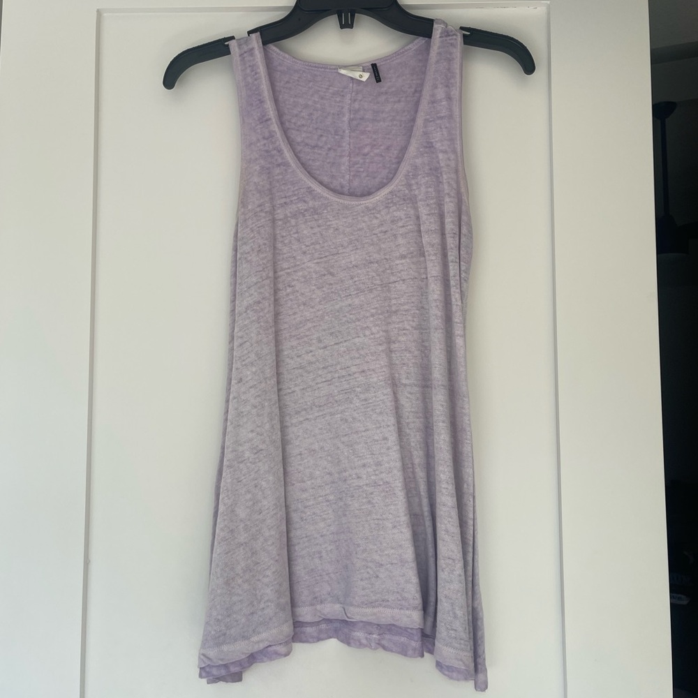 Anthropologie Lavender Akemi + Kin Linen Sleeveless Tunic Tank